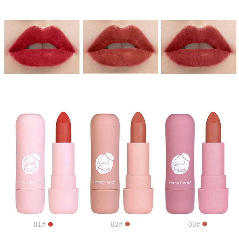 Fashion Lipstick Gold Leaf Jelly Temperature-changed Lip Balm Moisturizer Lips Beauty Makeup Brand HengFang 3 Colors