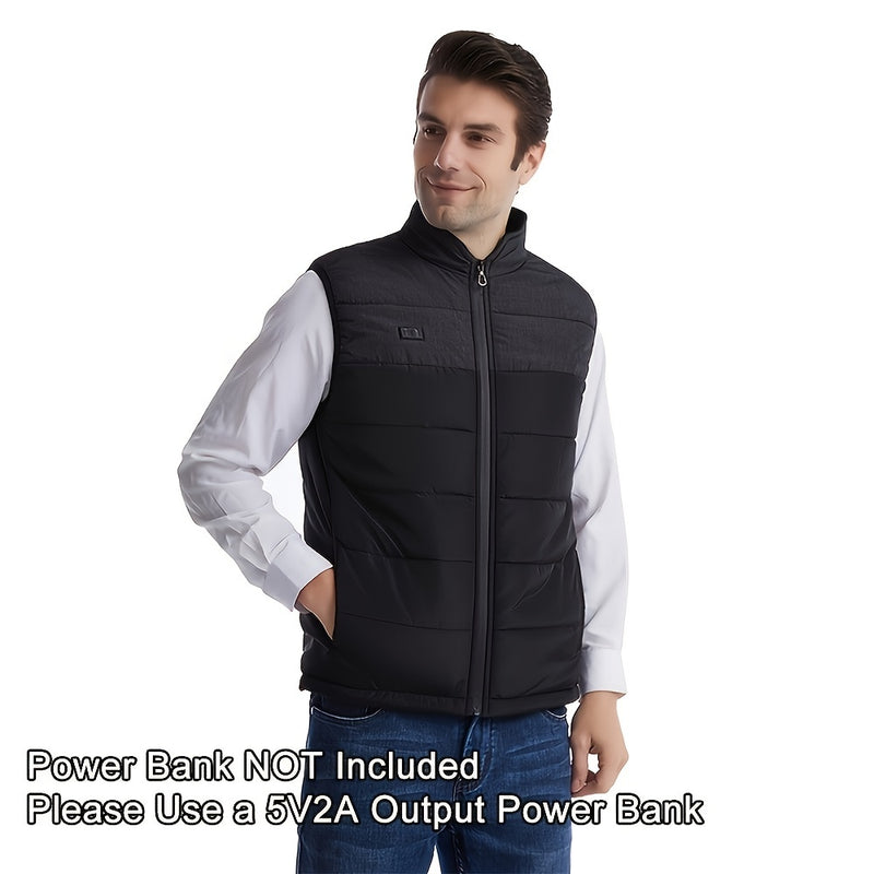 Lightweight Heating Vest With 3 Heating Level, Warming Coat With Heating Pad For Men Women Without Battery,Not Suitable For People With Pacemakers(Please Choose 2-3 Sizes Larger)