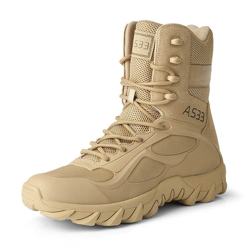 Men's Military Tactical Boots Wear-resistant Non-slip Comfortable Outdoor Shoes For Hiking Climbing Hunting Trekking, Men's Footwear