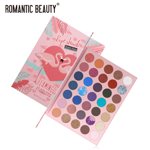 Romantic Beauty 35 Color Multi Color One Multi Purpose Eye Shadow Color Makeup Disk Pearl Matte Eye Shadow