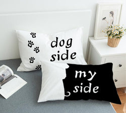 1pair 3D printing Bedding  cat&dog side Pillowcase Decorative