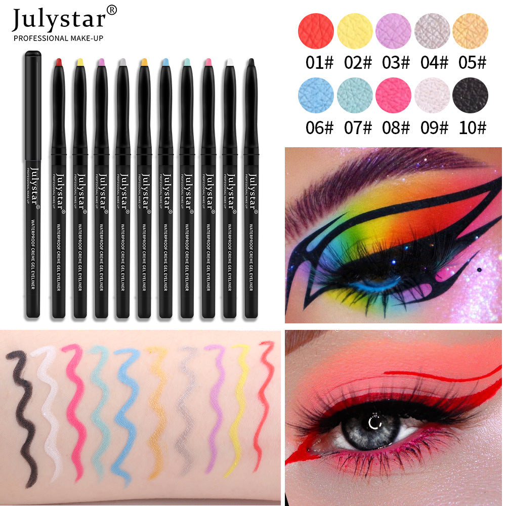 New Set Of Eyeliner Pencil Waterproof And Oil-Proof Non-Smudge Eyeliner Gel Pencil