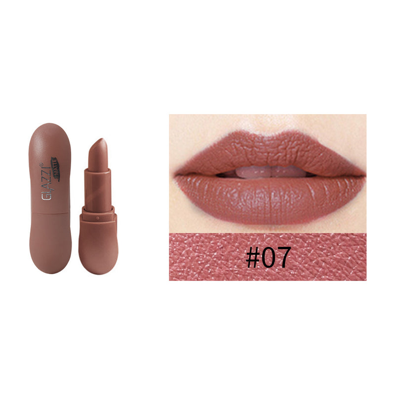 12 Color Rhombic Matte Lipstick Yeast Color Does Not Stick To The Cup And Does Not Fade