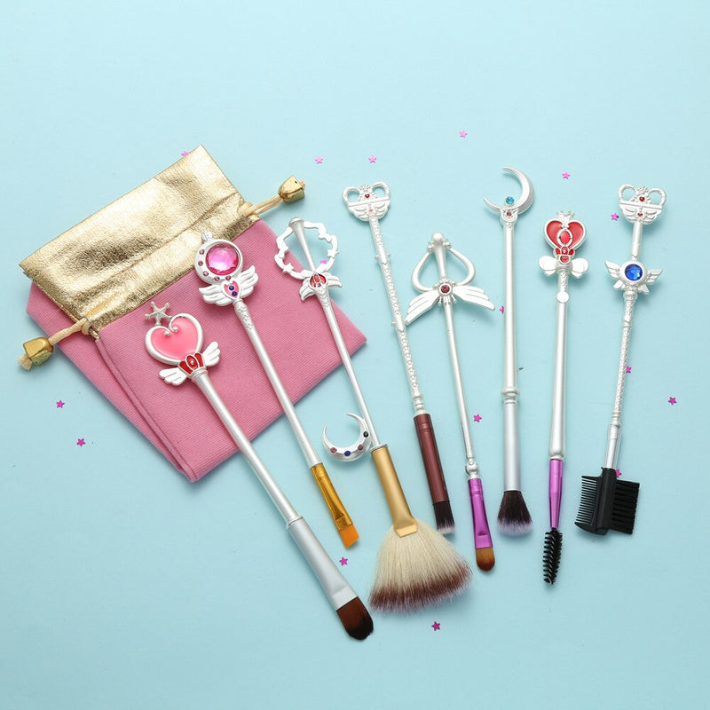 8 Sailor Moon Makeup Brushes Anime Periphery Birthday Holiday Gifts