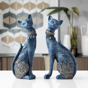 Figurine Cat Decorative Resin statue