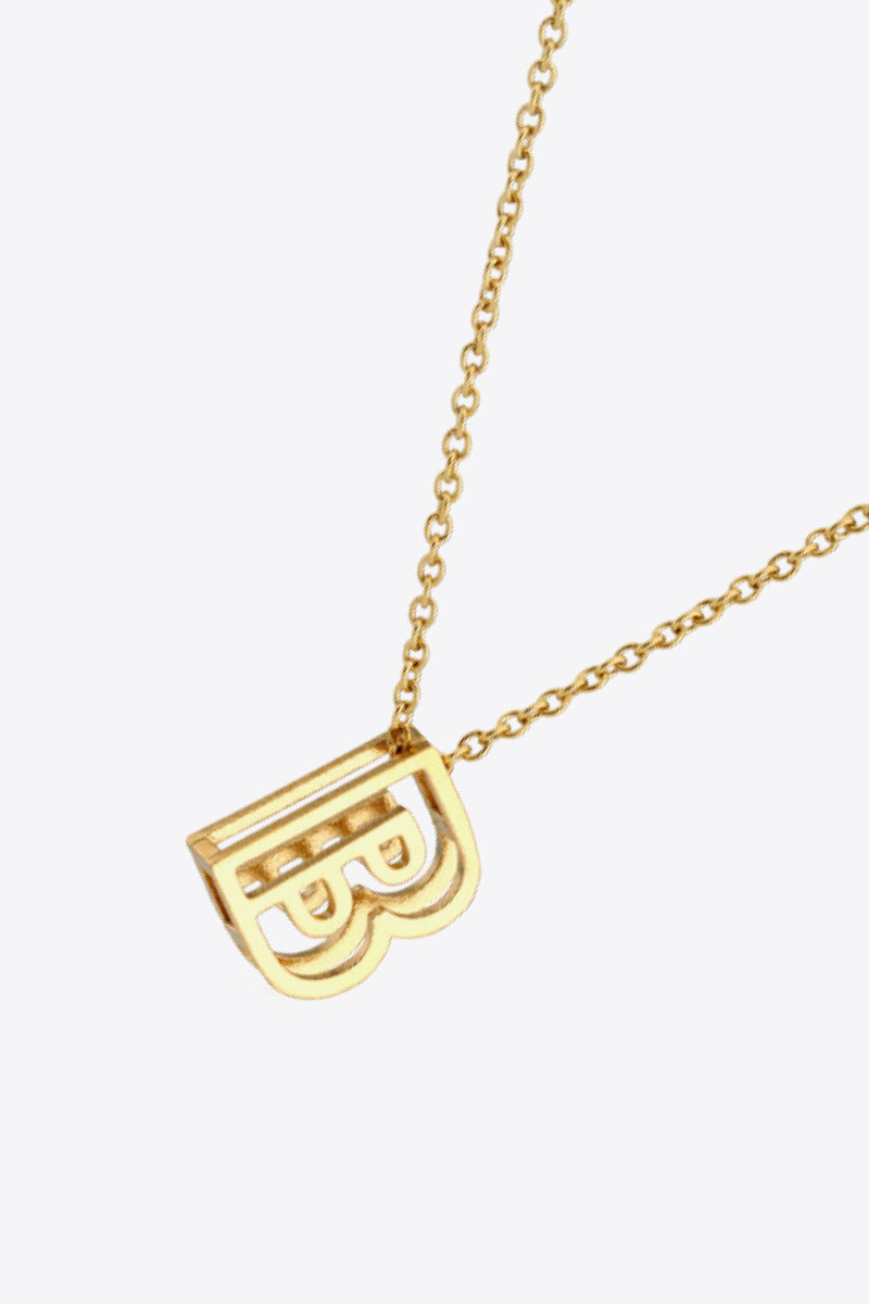 A to J Letter Pendant Nekclace