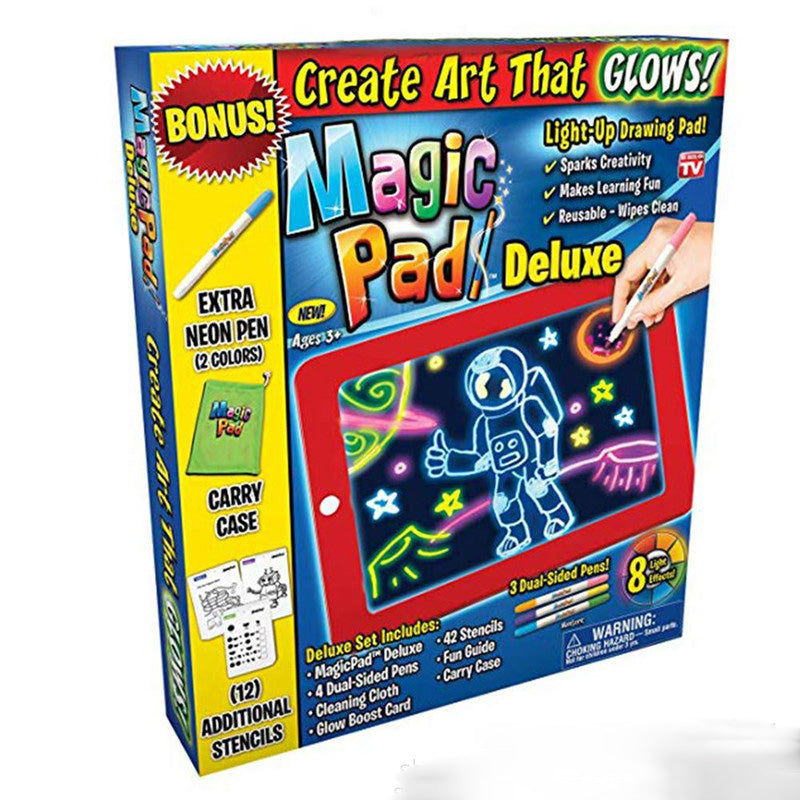 3D Magic Drawing Pad Luminous Light Drawing Board Graffiti Doodle Tablet Magic Draw with Light Kids Painting Fun Educational Toy