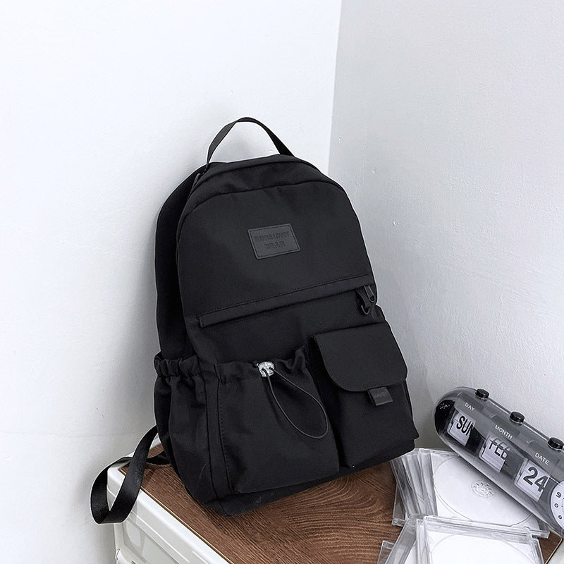 Korean Style Schoolbag Women's New Autumn And Winter Ins Trendy Casual Backpack Men's Junior High School Nylon Campus Backpack