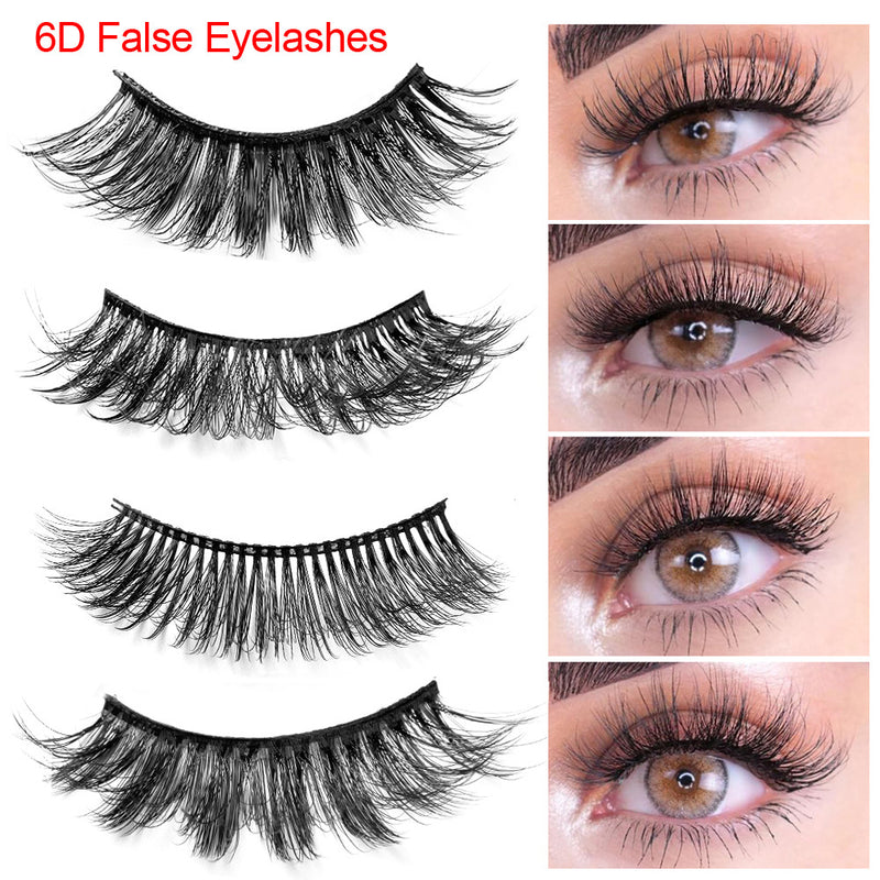 New False Eyelashes Eyelashes Cross Exaggerated Eyelashes 3D Three Dimensional Thick Imitation Mink False Eyelashes 25mm