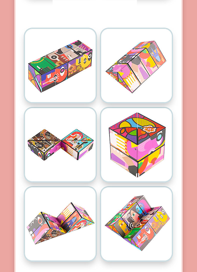 Variable Rubik's Cube Unlimited Folding Rubik's Cube Multi functional Decompression Educational Toy