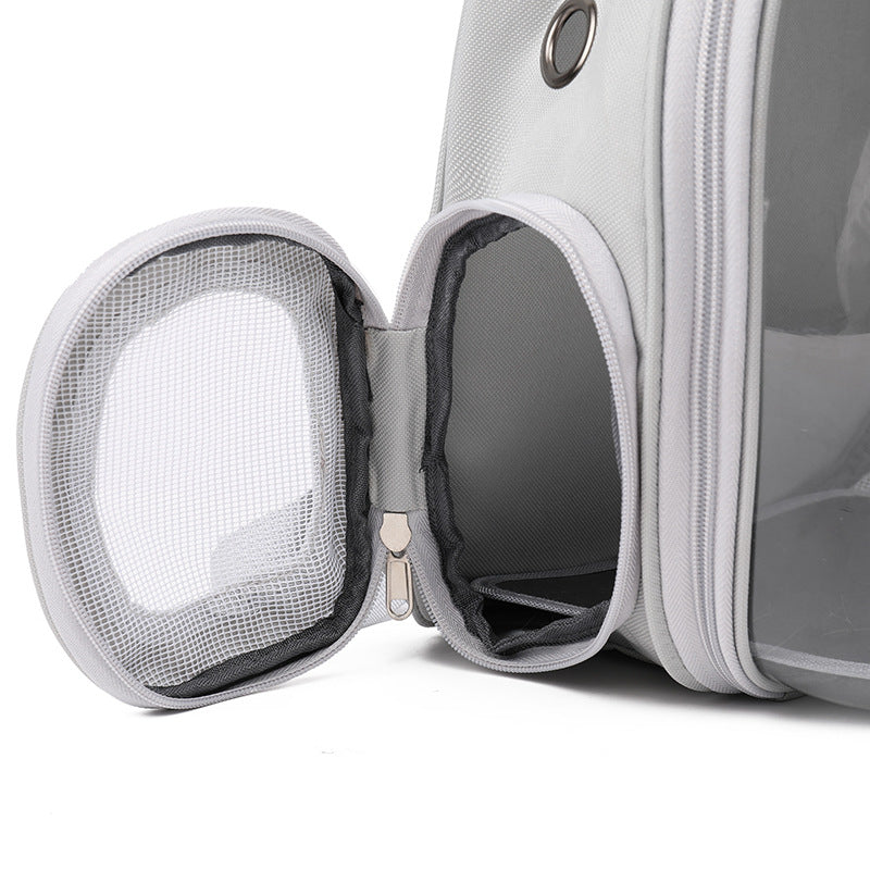 Transparent Cat Bag New Portable Space Capsule Pet Bag Breathable Double Shoulder Cat Backpack