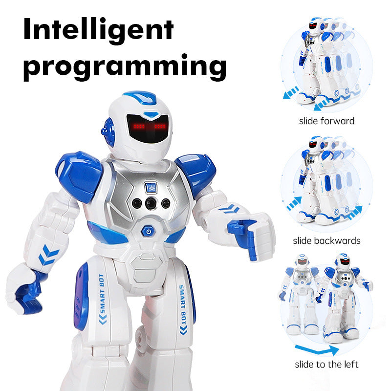 Mechanical War Police Early Education Intelligent Robot Electric Singing Infrared Induction Children's Remote Control Toys