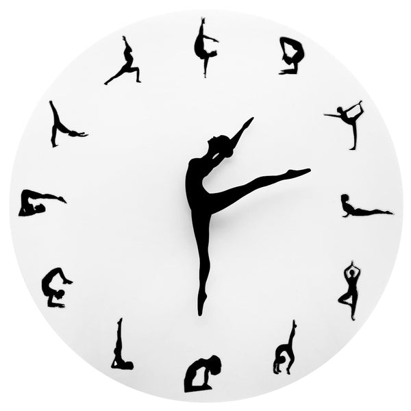 Yoga Postures Wall Clock