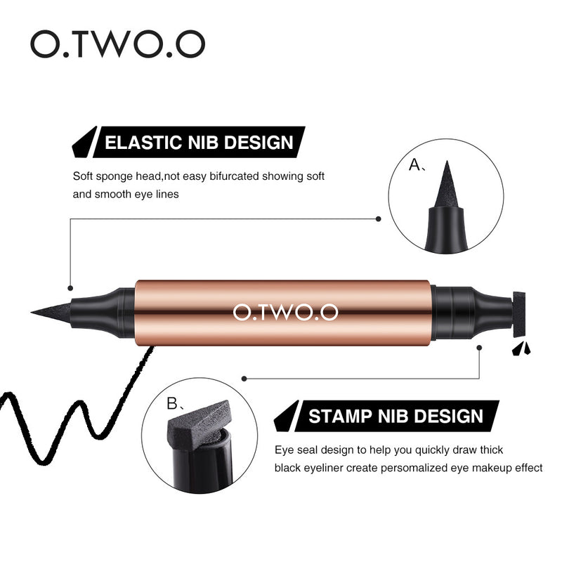 O.TWO.O Stamp Double-ended Eyeliner Charm Cat's Eye Eyeliner Pencil