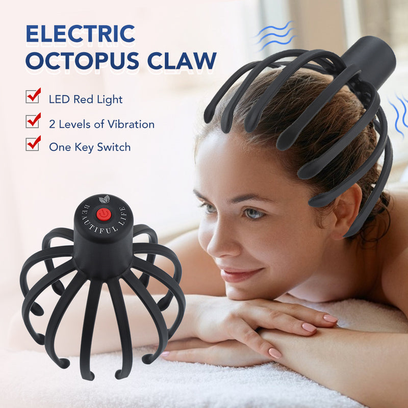 Head Massager Octopus Scalp Massager Electric Head Massage Claw Household Head Physiotherapy Instrument