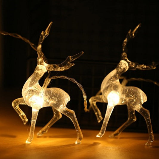 Battery Power Transparent Sika Deer LED String Light