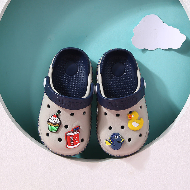 New Children's Hole Shoes Baby Children's Shoes Boys And Girls Summer Cute Outer Wear Toddler Soft Bottom Sandals And Slippers