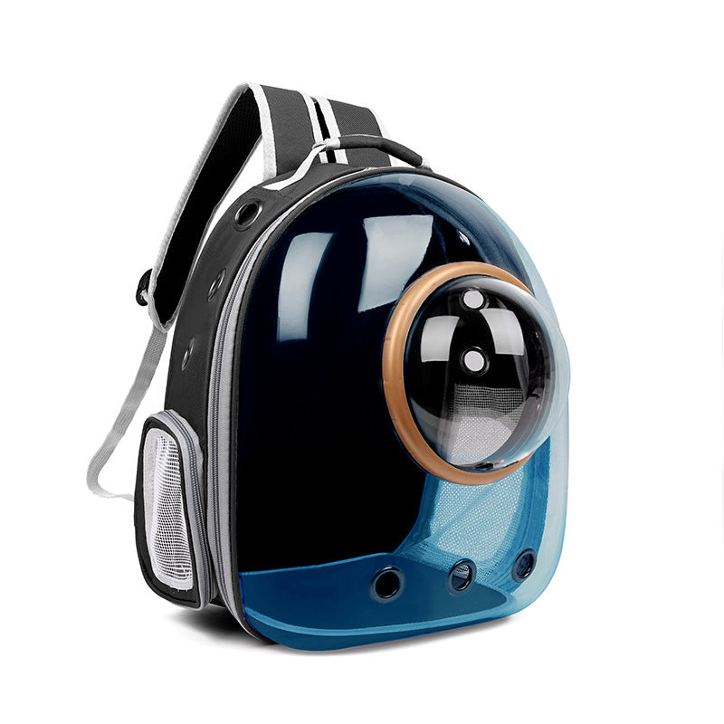 Transparent Cat Bag New Portable Space Capsule Pet Bag Breathable Double Shoulder Cat Backpack
