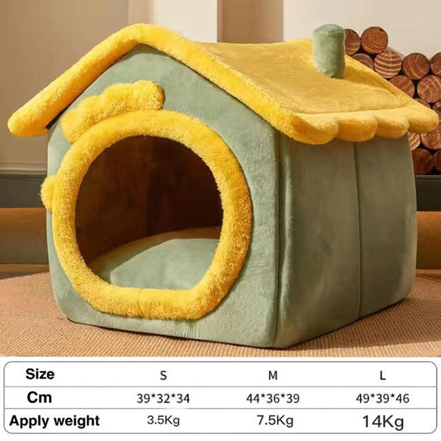 Cat Dog Nest Warm in Winter All Seasons Common Small House Pet Nest Villa Online Red Nest