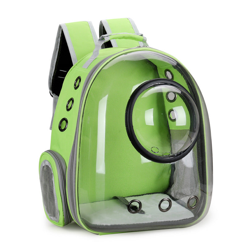 Transparent Cat Bag New Portable Space Capsule Pet Bag Breathable Double Shoulder Cat Backpack