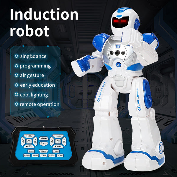 Mechanical War Police Early Education Intelligent Robot Electric Singing Infrared Induction Children's Remote Control Toys