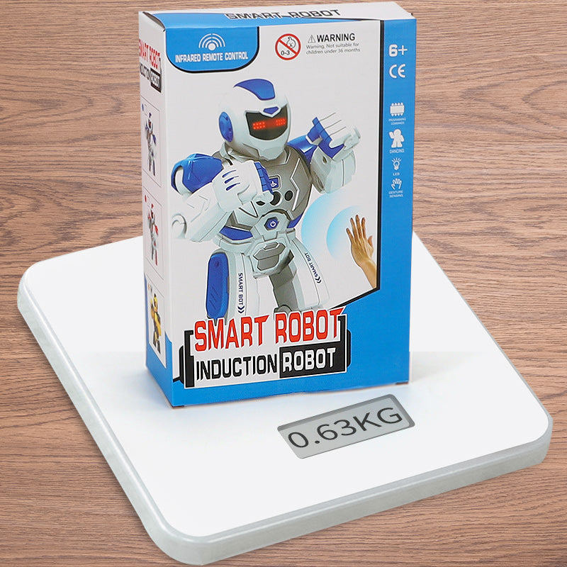 Mechanical War Police Early Education Intelligent Robot Electric Singing Infrared Induction Children's Remote Control Toys