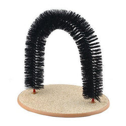 Vintage Plastic Bristles Purrfect Arch Cat Groomer Massager Cat Scratcher Toy For Cat Dog Self Grooming Massage tool