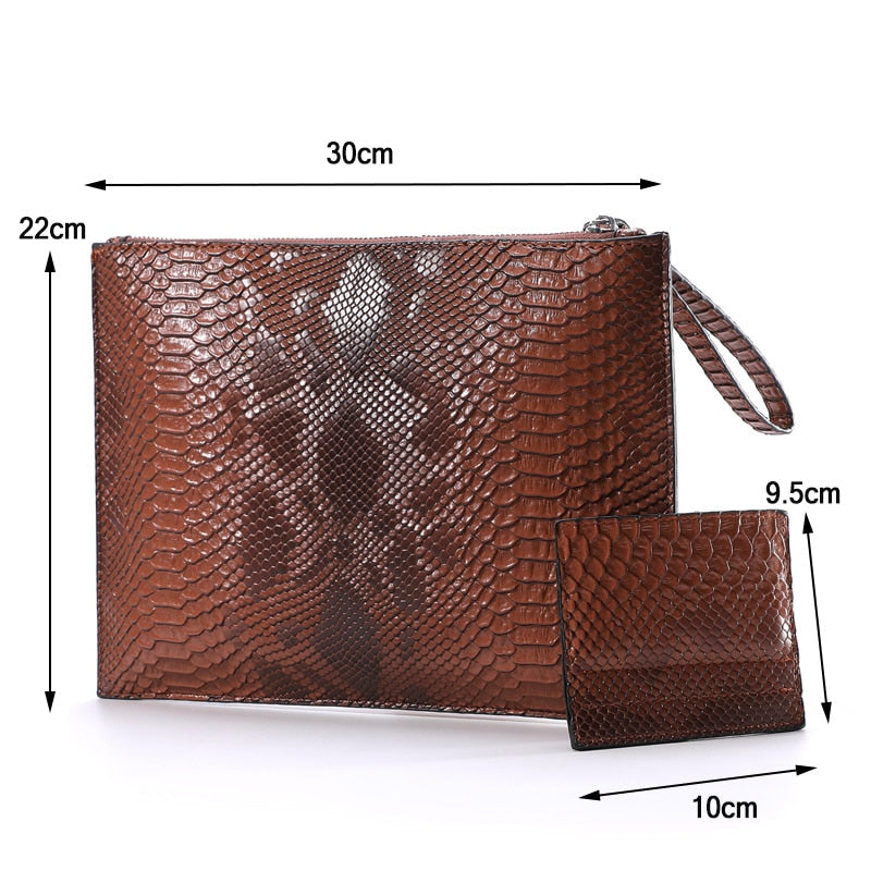 Fashion 3D Python pattern Women Clutch Bag Brand Design Party Envelope Clutches for ladies wallet Free Card Handbag