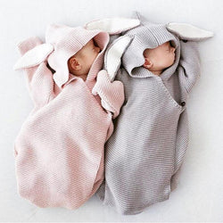 Baby Blankets Envelope for Newborns Baby Covers Cartoon Rabbit Ear Swaddling Baby Wrap Photography Newborn Baby Girl Clothes
