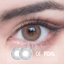 1Pcs FDA Certificate Eyes Beautiful Pupil Colorful Girl Cosplay Contact Lenses GRAY