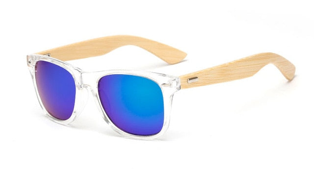 17 color Wood Sunglasses Men women square bamboo Women for women men Mirror Sun Glasses