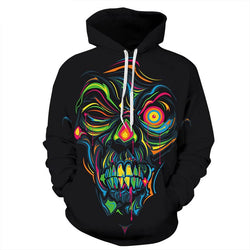Men Women Halloween skulls Print Sweatshirts Hip Hop Hoodies