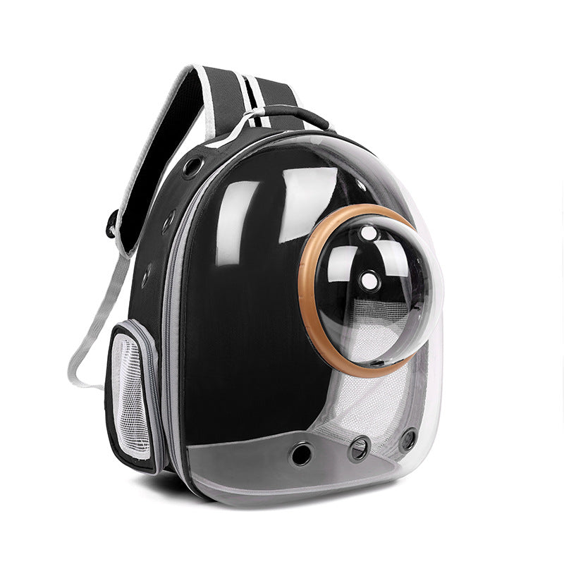 Transparent Cat Bag New Portable Space Capsule Pet Bag Breathable Double Shoulder Cat Backpack