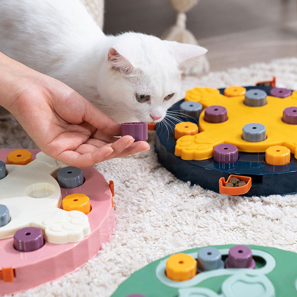 Dog Cat Bowl Automatic Feeder Dog Training Relief Cat Puzzle Toys