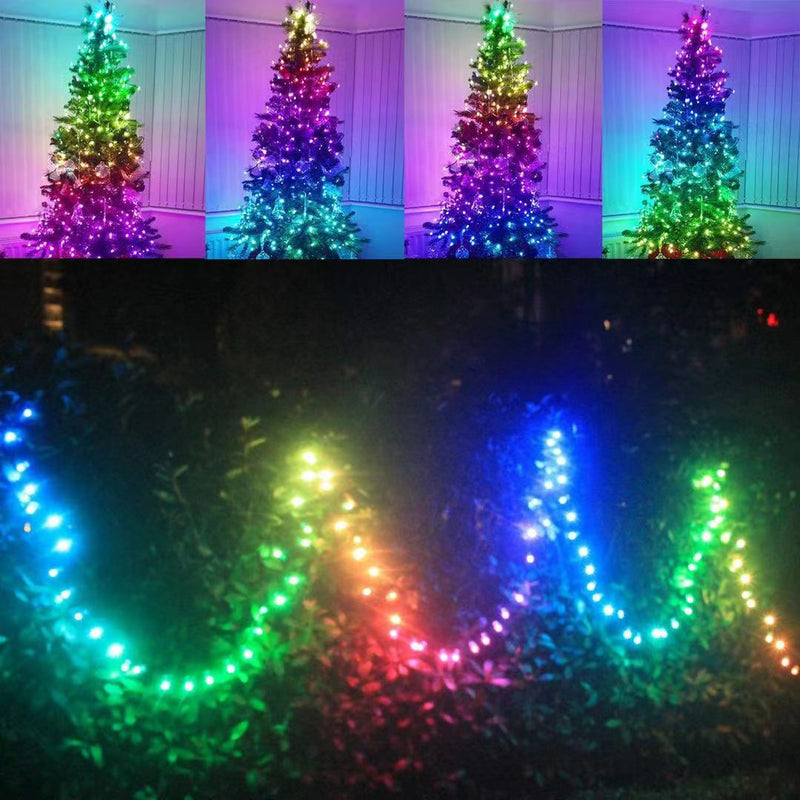 RGB Intelligent Point Control Magic Leather String APP Bluetooth Christmas Day Decoration Outdoor Atmosphere Color Lights