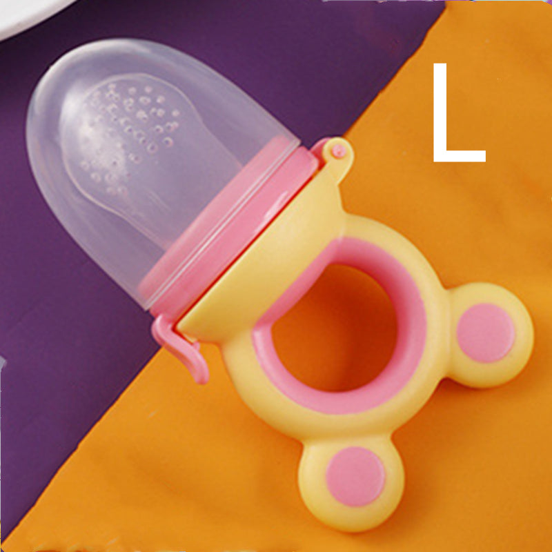 Baby products baby pacifier fruit and vegetable silicone baby nutrition fruit and vegetable mesh bag complementary food feeder