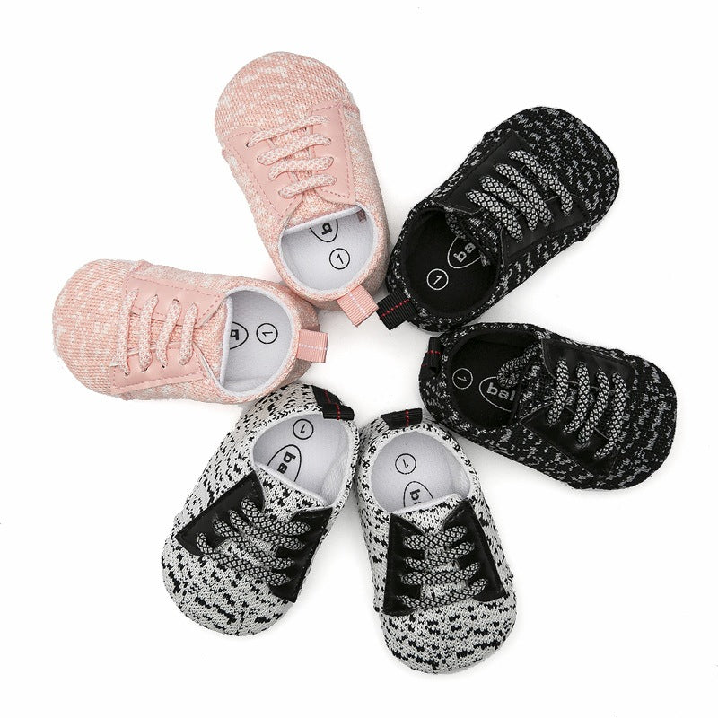Coconut Baby Sneakers Rubber Sole Non-Slip Breathable Baby Toddler Shoes Indoor Baby Shoes