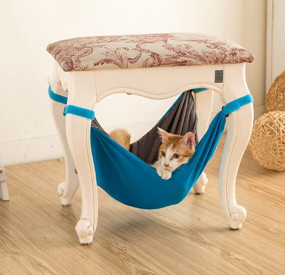 Cat Bed Pet Kitten Cat Hammock Removable Hanging Soft Bed Cages for Chair Kitty Rat Small Pets Swing