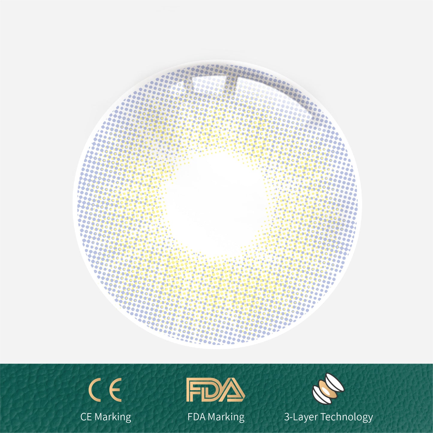 1Pcs FDA Certificate Eyes Beautiful Pupil Colorful Girl Cosplay Contact Lenses Blue