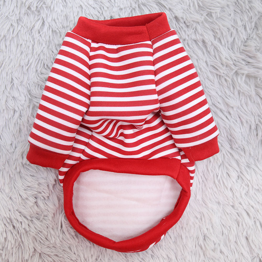 Net Red Pocket Bear Dog Cat Guard Clothes Autumn And Winter Plus Velvet Small Dog Warm Pet Supplies