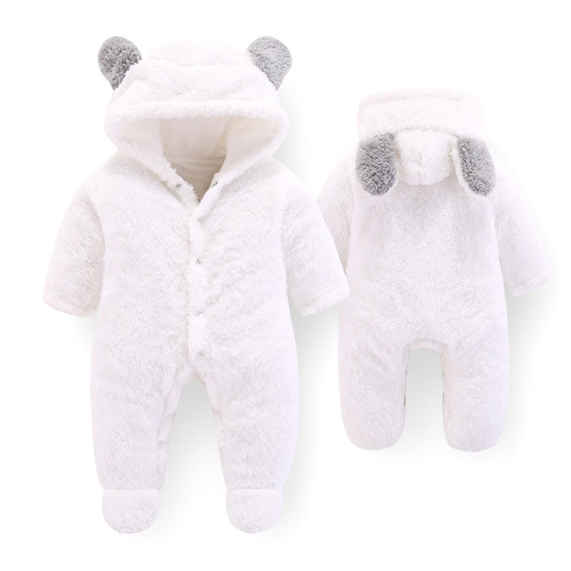 Baby 0-3 Months Girls Baby Footies Velvet Newborns Baby Boys Clothes Autumn Winter Baby Clothing Suits for 3M 6M 9M 12M