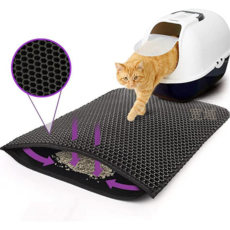 Double Layer EVA Pet Cat Litter Pad Sand Basin Filter Sand Pad Pet Supplies Cat Mat