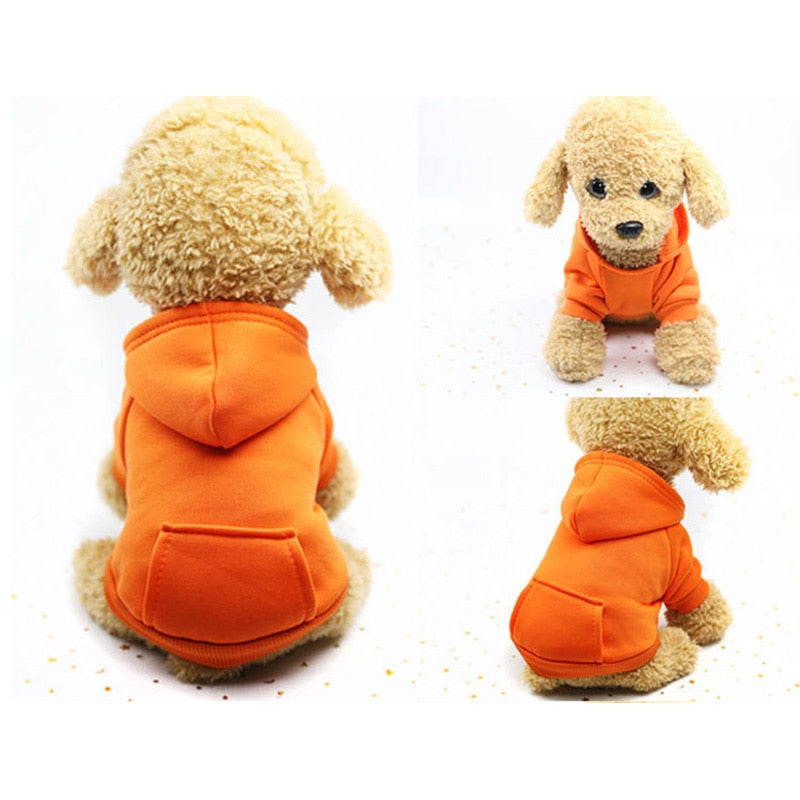 Dogs clothes Dog Hoodies Autumn and winter warm sweater For Dogs Coat Jackets Cotton Puppy Pet Overalls For Costume Cat clothes