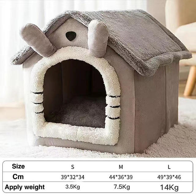 Cat Dog Nest Warm in Winter All Seasons Common Small House Pet Nest Villa Online Red Nest