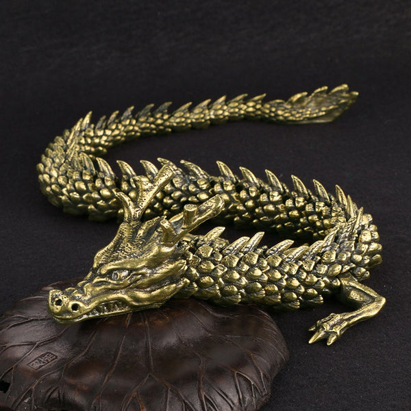 Antiques Do Old 3D Living Dragon Decoration Exhibition Hall Senior Decoration Zodiac Dragon Crafts Collection