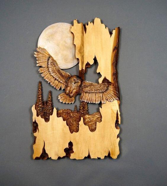 Anniversary Gift Animal Carving Crafts Gift Wall Hanging