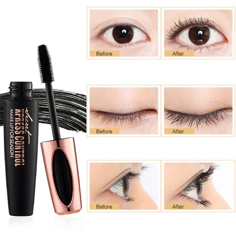 1pc 4D Silk fiber EyeLashe Makeup Waterproof Silicone Brush Head Mascara Lengthening Thicker Mascara macfee