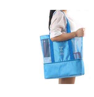 Picnic Cooler Bag Portable Food Beer Cooler Multifunction Hands Baby Diaper Bags Bottles Food Organizer Ice Bag