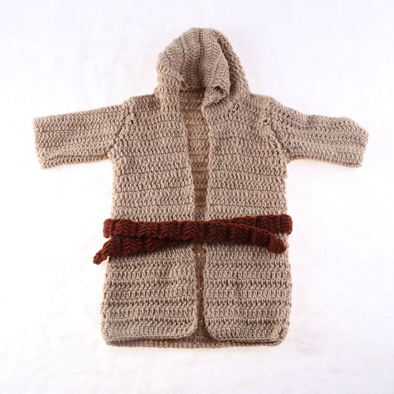 Hot Star Wars Yoda Outfits Crochet Baby Yoda Costume Newborn Baby Yoda Photography Props Knitted Cartoon Clothing