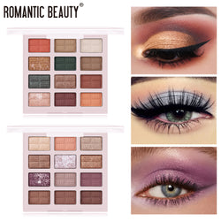 Romantic Beauty 12 Color Eye Shadow Multi Color Eye Brightening Lasting Modification Waterproof Pearl Eye Shadow Plate